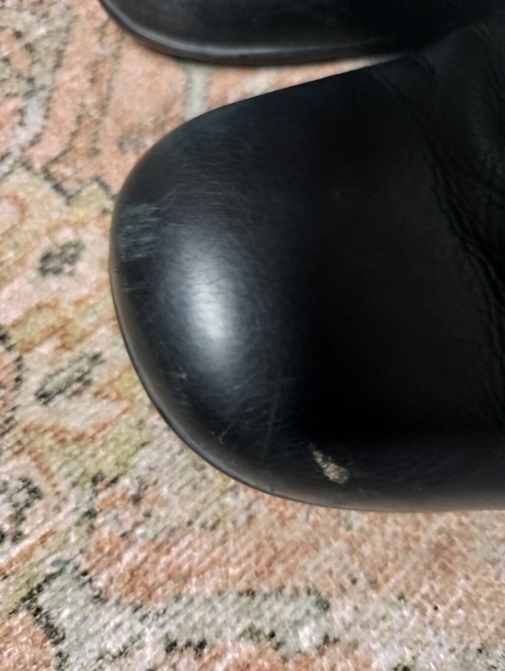 La Canadienne Black Mid-Calf Low Heel Waterproof Leather Victorian Boots - 10 - Picture 6 of 9
